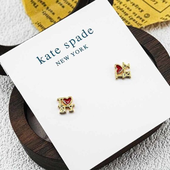 Kate Spade Heart Stud Earrings - Picture 2 of 5